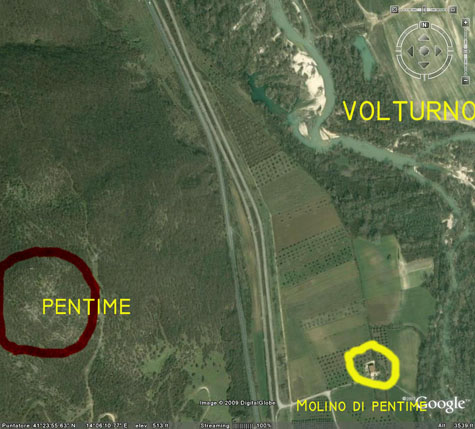 Il castello di Pentime sul Volturno (Sesto Campano)