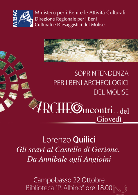 Appuntamenti culturali. Lorenzo Quilici e Gerione. 22 ottobre 2009