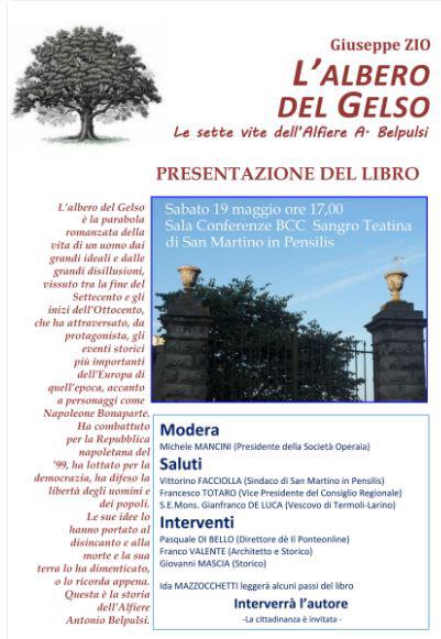 Sabato 19 maggio 2012 il libro di Giuseppe Zio: L’albero del gelso