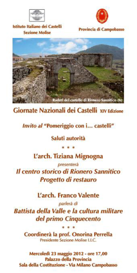 Castelli e uomini d’arme alle Giornate Nazionali dei Castelli del Molise