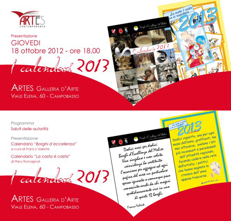 Calendari 2013… Nel Molise cominciamo presto! 18 ottobre a Campobasso.