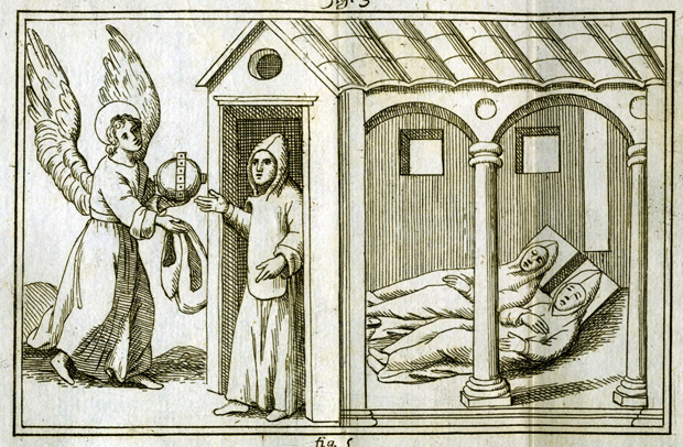 Un angelo, una fiasca di vino e la farina alle sorgenti del Volturno. Era l’anno 703.