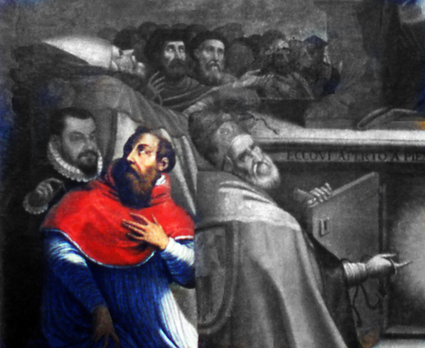 Ladislao d’Aquino vescovo di Venafro e cardinale di S. Maria sopra Minerva a Roma.