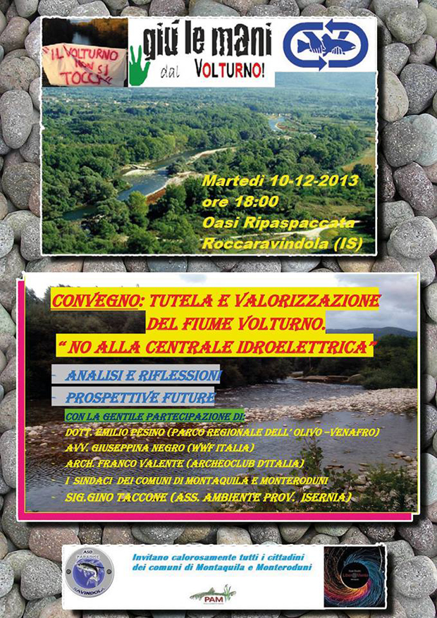 IL VOLTURNO NON SI TOCCA! Contro un nuovo tentativo di distruggere quel poco che ci resta!