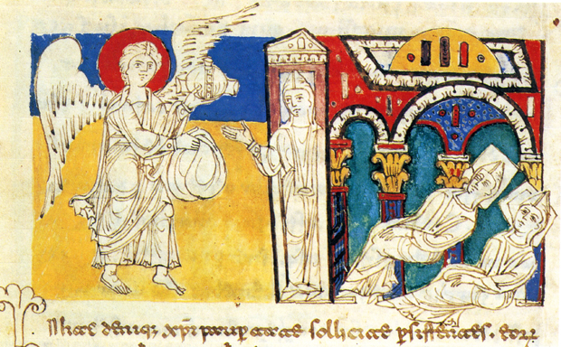 VINEA BENEDICTINA: Un angelo, una fiasca di vino e una sacca di farina alle sorgenti del Volturno. Era l’anno 703.