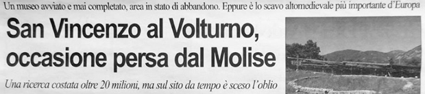 S. Vincenzo al Volturno distrutto dai nuovi saraceni. Quelli veri!